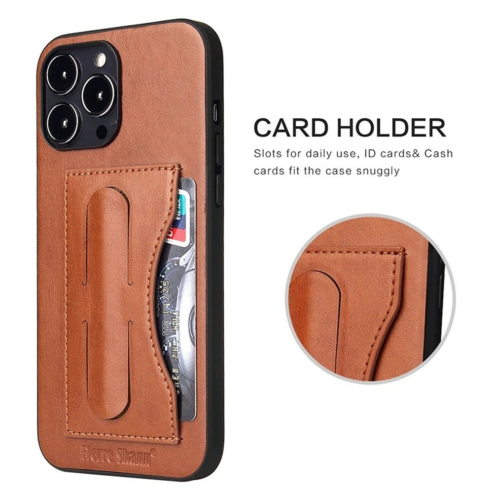 Innovative Leather Fold-Out Kickstand Case - iPhone