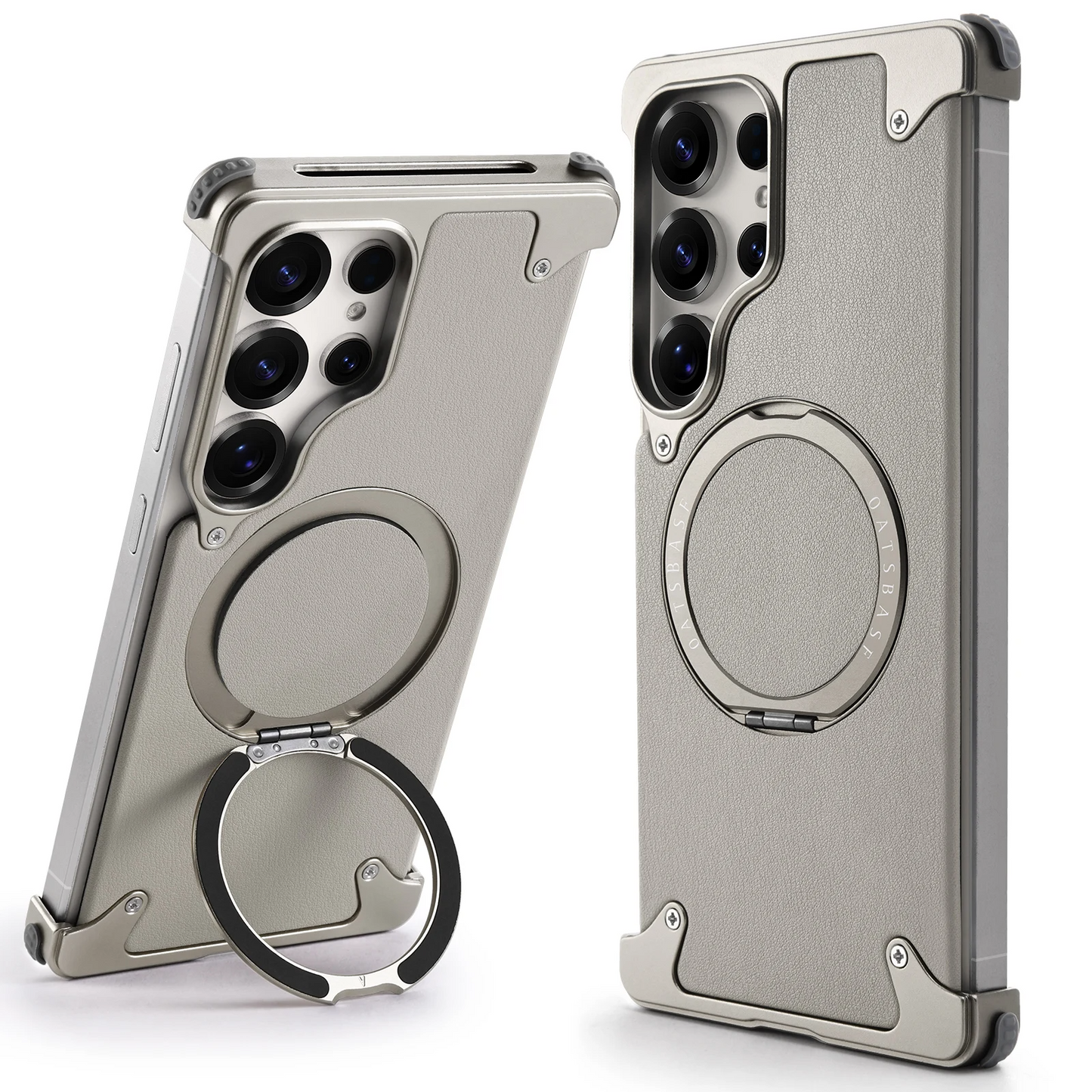 Galaxy S25 Ultra Pivot Metal Matte Armor Kickstand Case