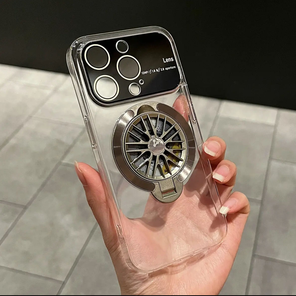 Stellar Clear Rotary MagSafe Stand Case - iPhone