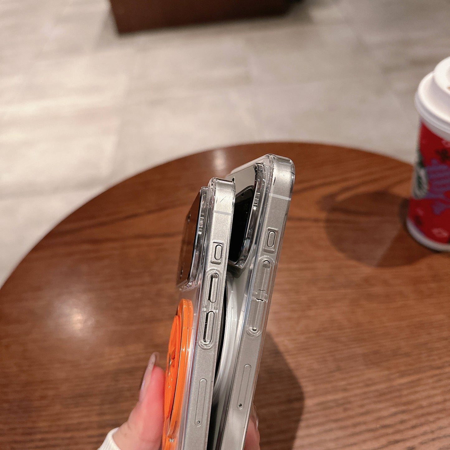 Stellar Clear Rotary MagSafe Stand Case - iPhone