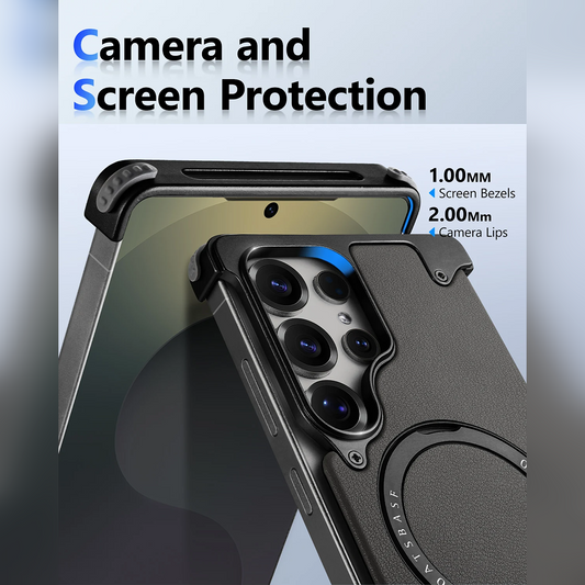 Galaxy S25 Ultra Pivot Metal Matte Armor Kickstand Case