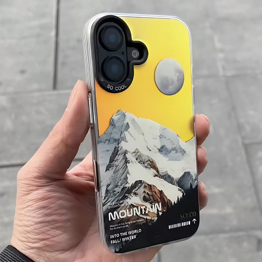 Glacial Holographic Mountain Laser Case - iPhone