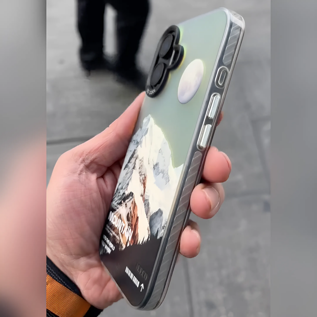 Glacial Holographic Mountain Laser Case - iPhone