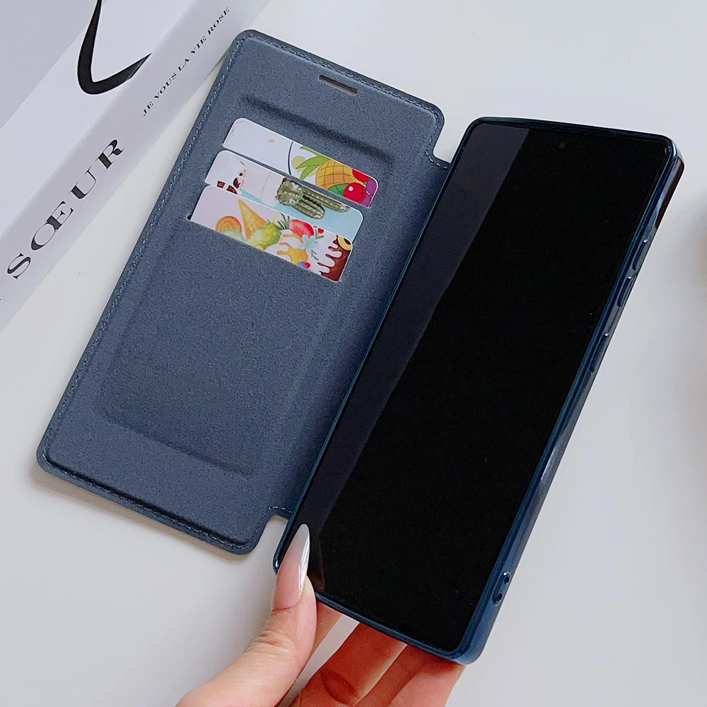 Galaxy S25 Ultra Magnetic Magsafe Genuine Leather Flip Case
