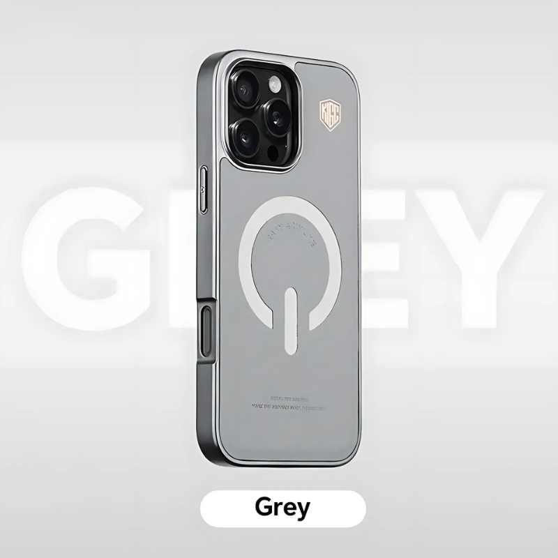 Premium Leather Metal Frame MagSafe Case - iPhone