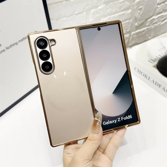 Galaxy Z Fold Series Luxe Clear ElectroPlate MagSafe Case