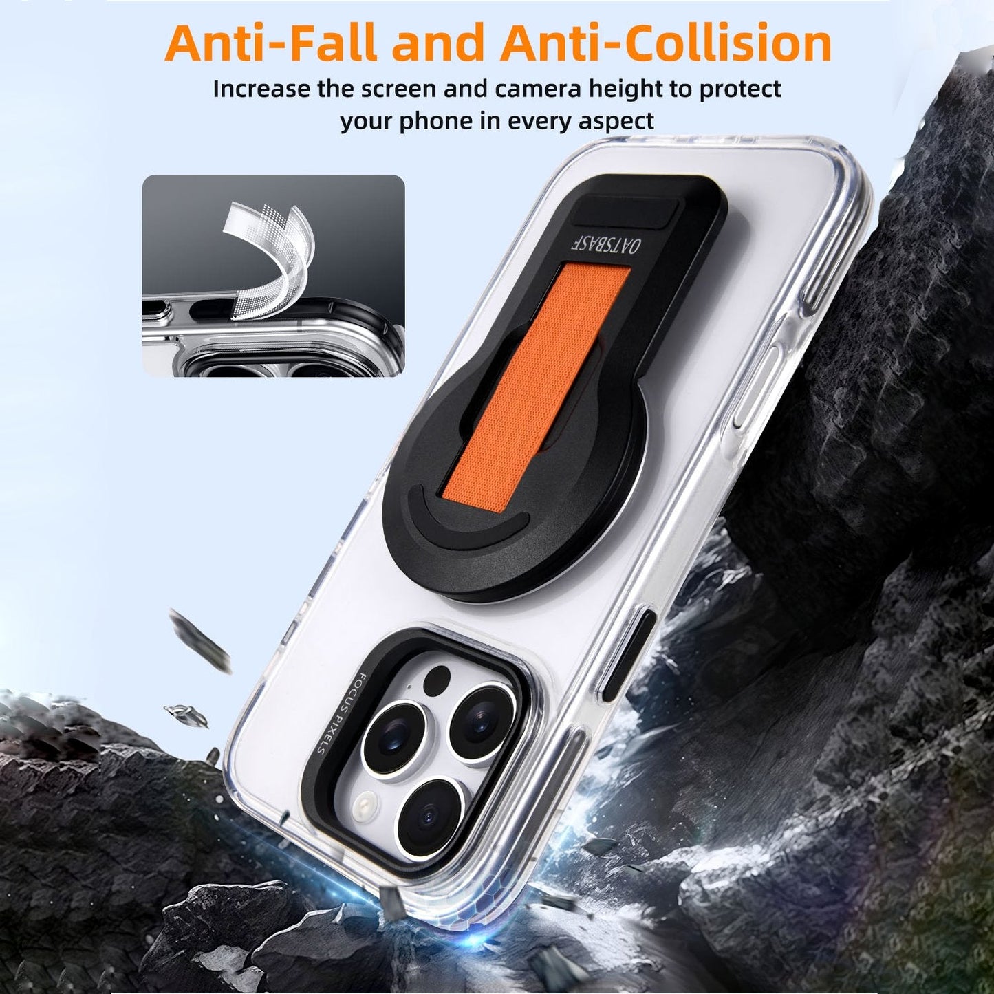 Ultimate Clear Booster Riser Stand Case - iPhone
