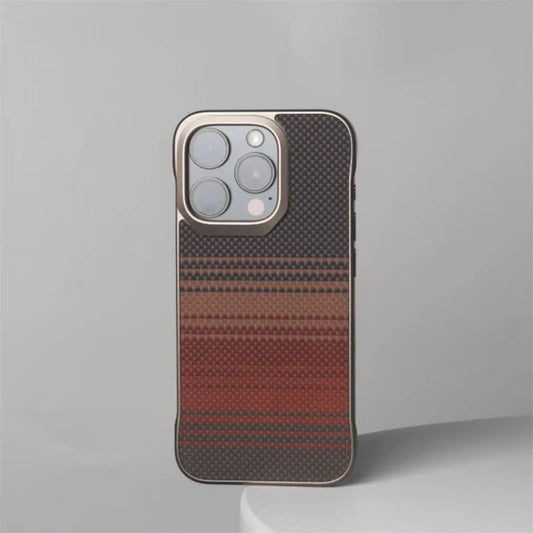 Embossed Carbon Fiber Frameless MagSafe Case - iPhone