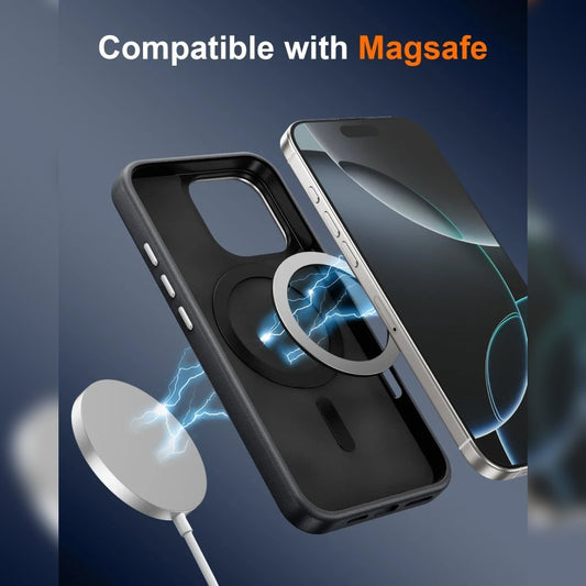 Obsidian Leather MagSafe Kickstand Case - iPhone