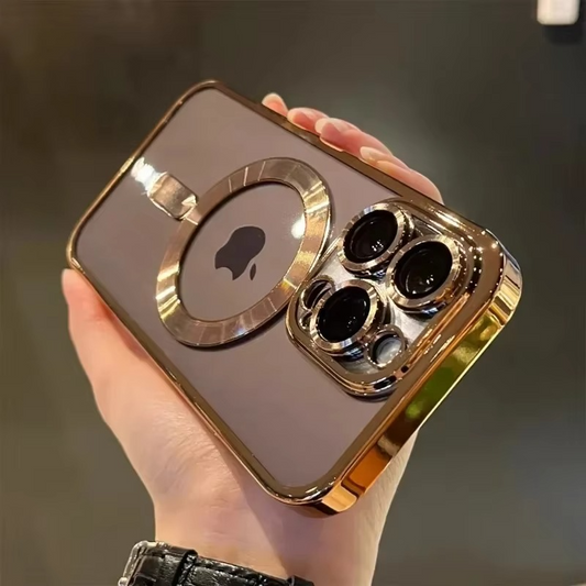 iPhone 16 Series Luxury MagSafe Plating Camera Protection Case