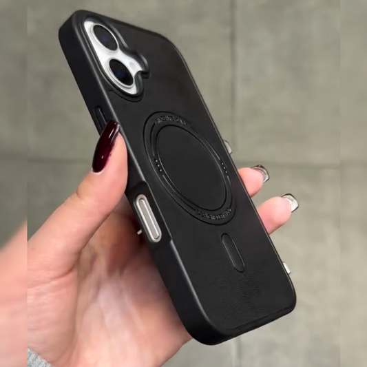 Velvet Leather Grip MagSafe Case - iPhone