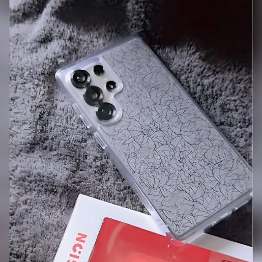 Icy Veil Leaf Texture Case - Samsung