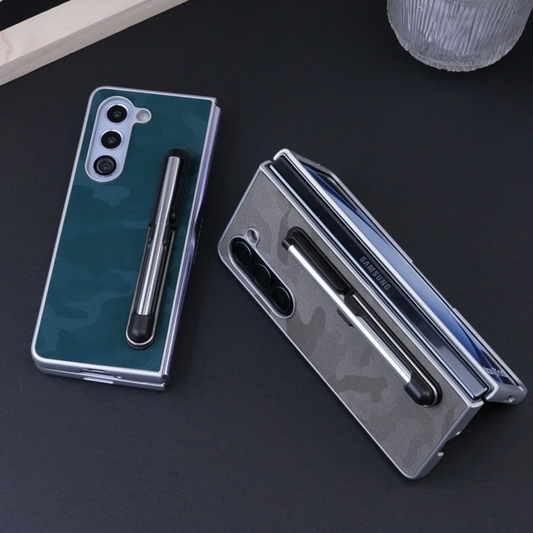 Elite Camouflage Leather Case with Stylus Slot - Samsung