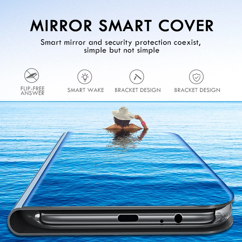 Glamour Guard Mirror Flip Case - Samsung