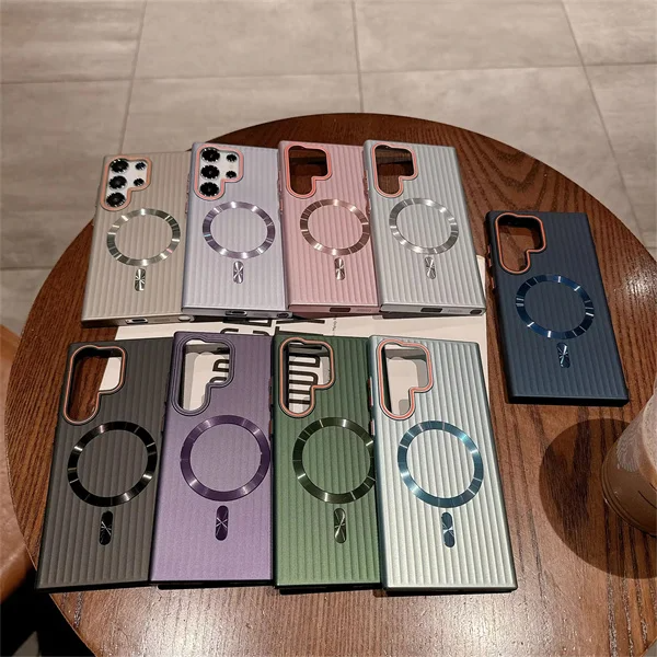 Plated Armor Stripe Metallic Case - Samsung