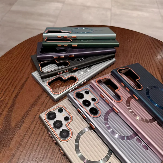 Plated Armor Stripe Metallic Case - Samsung