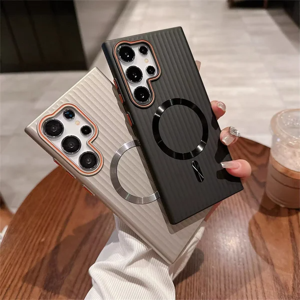Plated Armor Stripe Metallic Case - Samsung