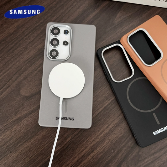 Sophisticated Leather Touch Magnetic Case - Samsung