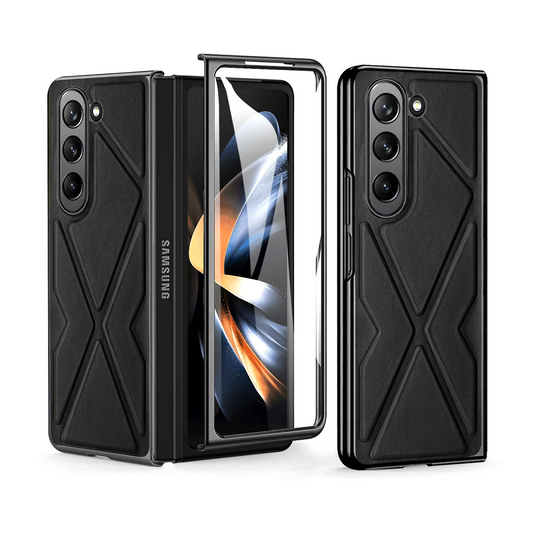 Galaxy Z Fold Series Classic Leather Elegance Screen Guard Case