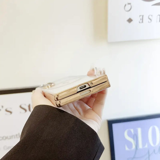 Galaxy Z Fold Series Exquisite Transparent Armor Grip Case