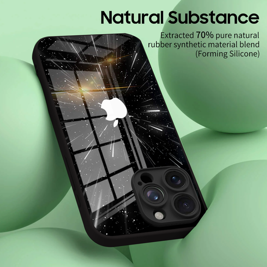 Ethereal Cosmic Portal Glass Case - iPhone