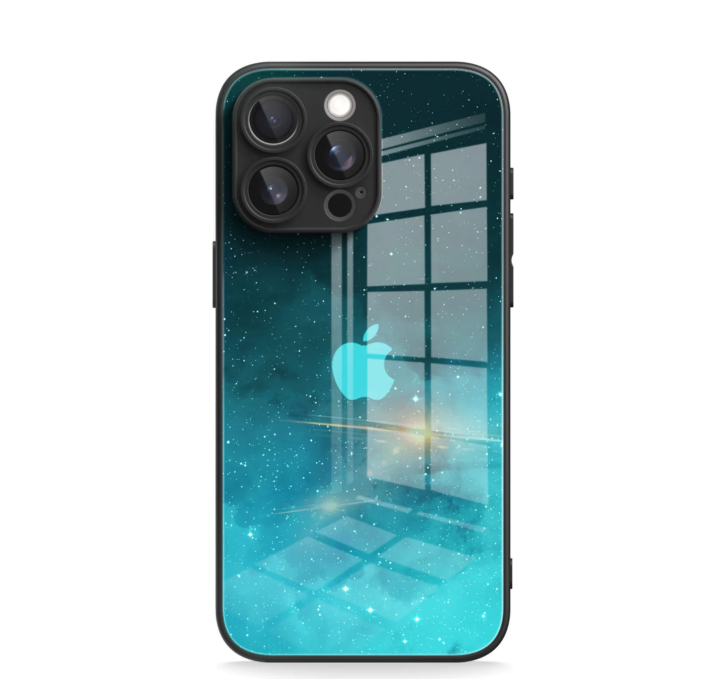 Ethereal Cosmic Portal Glass Case - iPhone