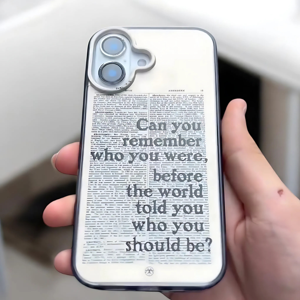 Retro Script Motivational Quote Case - iPhone