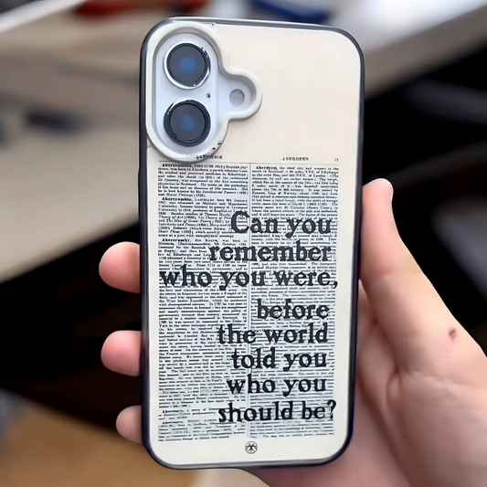 Retro Script Motivational Quote Case - iPhone