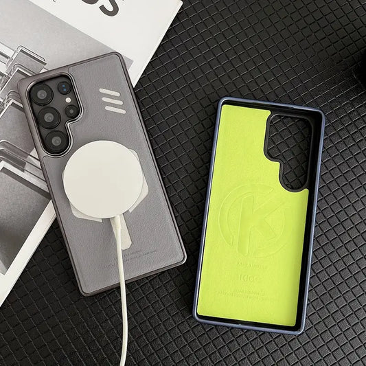 Magnetic 3D Geometric Pattern Case - Samsung