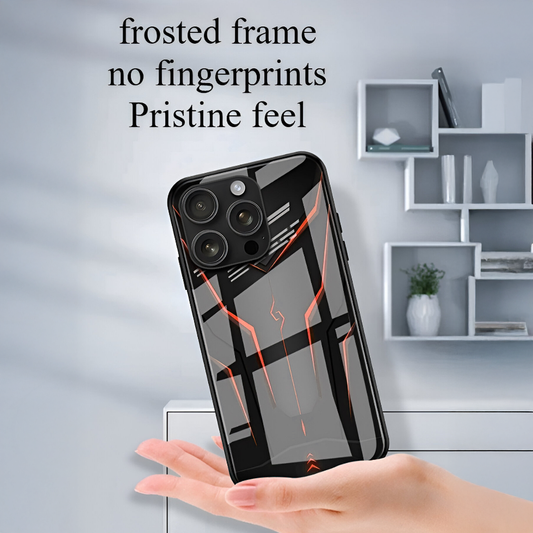 Striking Mecha Glass Case - iPhone