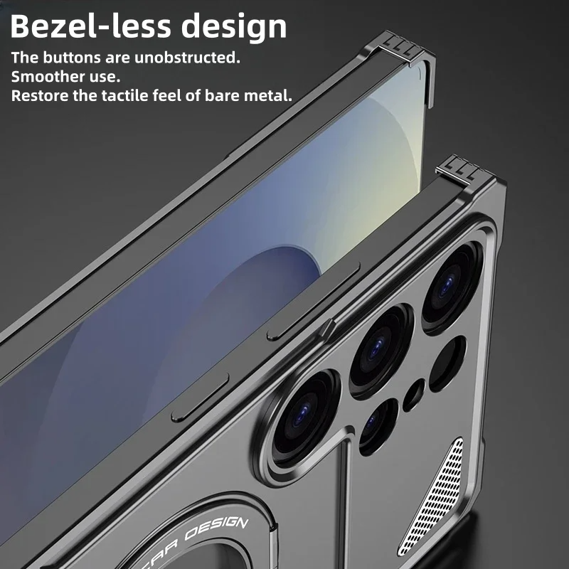 Galaxy Series Fearless Metal Frame Magnetic Shield Case