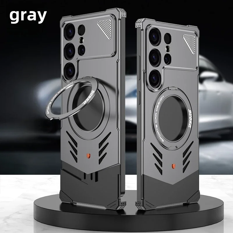 Galaxy Series Fearless Metal Frame Magnetic Shield Case