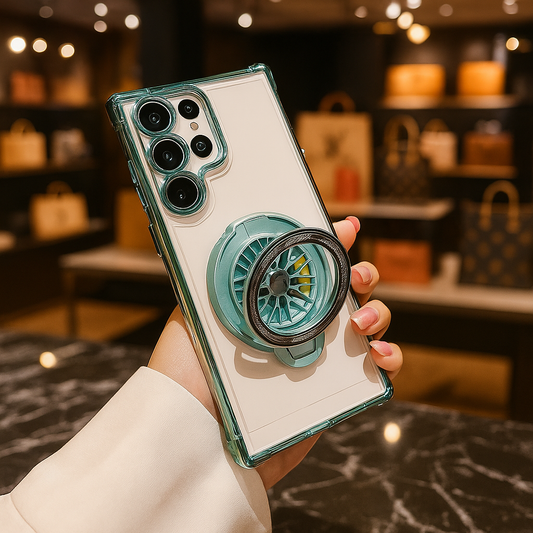 Electroplated Rotating Gyro Magnetic Case - Samsung