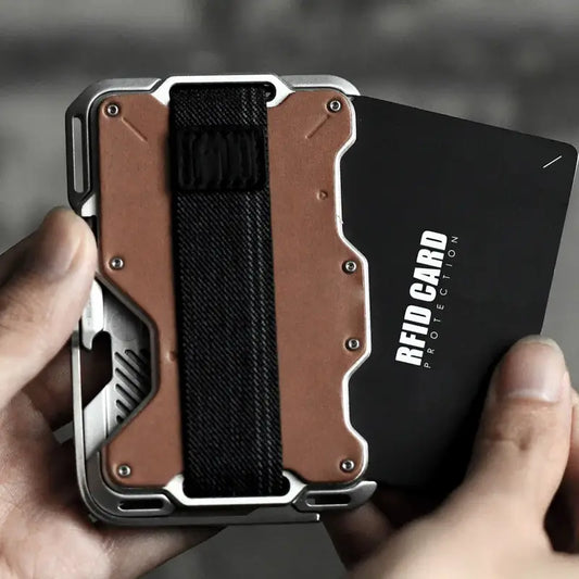 Multi-Tool Magnetic MagSafe Leather Wallet