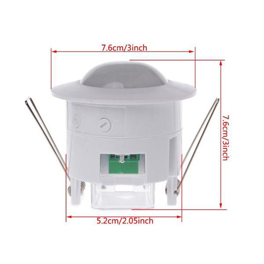 220-240V AC Adjustable Light Control 360° PIR Infrared Motion Sensor Detector