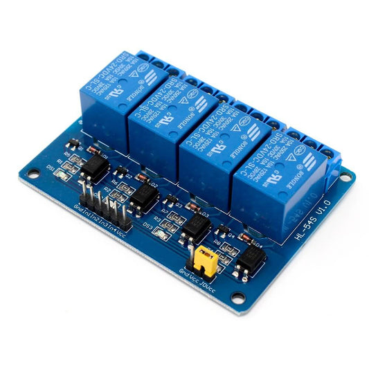 24V 4 Channel Isolated Relay Module optocoupler (with Light Coupling)