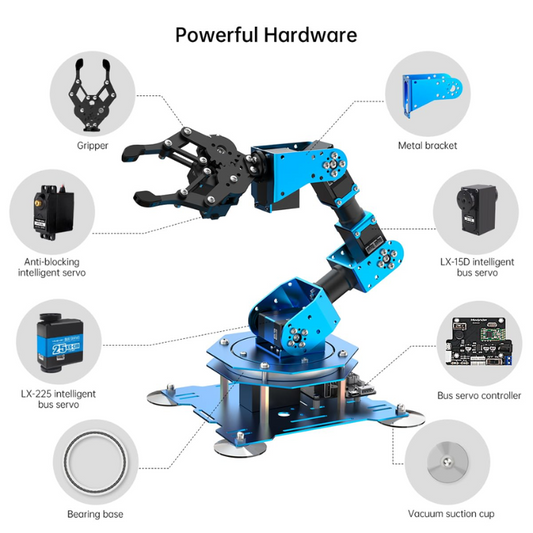Xarm 1S Hiwonder Intelligent Bus Servo Robotic Arm for Programming