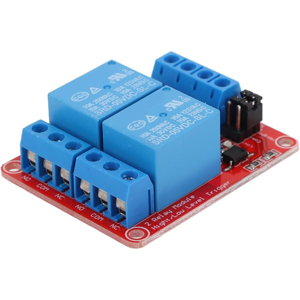 5V Two Channel Isolated Relay Module optocoupler High and Low Level Trigger