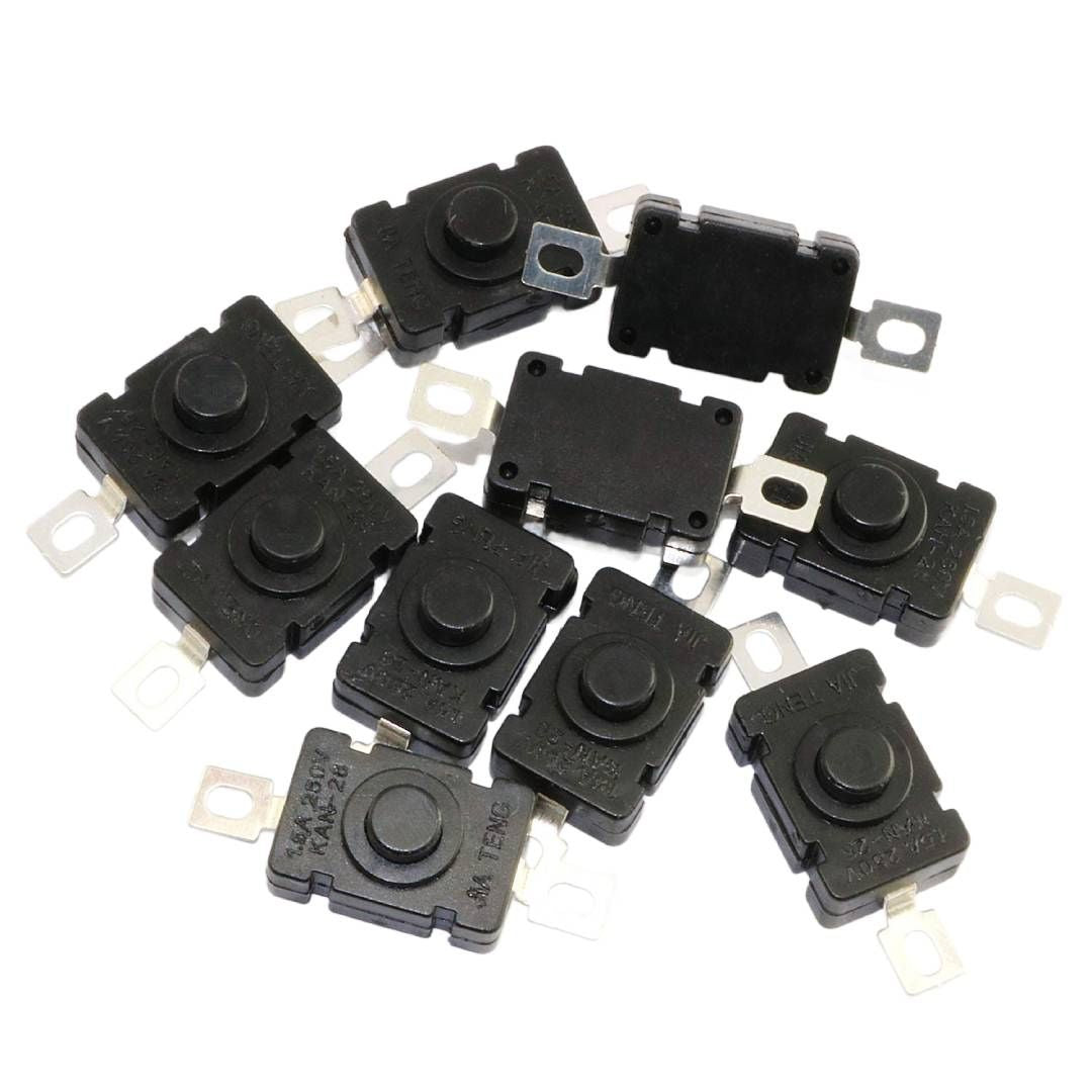 Self-Lock Tactile Push Button On-Off Switch for Flashlight Torch