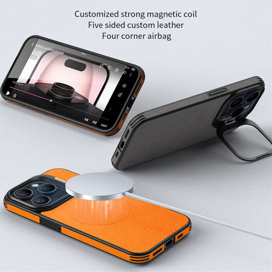 Classic Leather MagSafe Bracket Case - iPhone