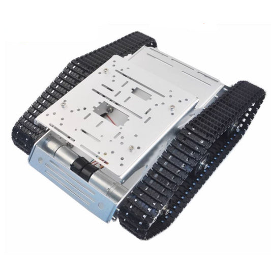 2WD Export Quality tank chassis smart car crawler robot Chassis Silver Color DIY