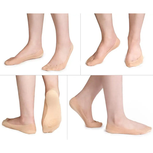 Women Low Cut Socks Non Slip with 100% Cotton Nylon Material