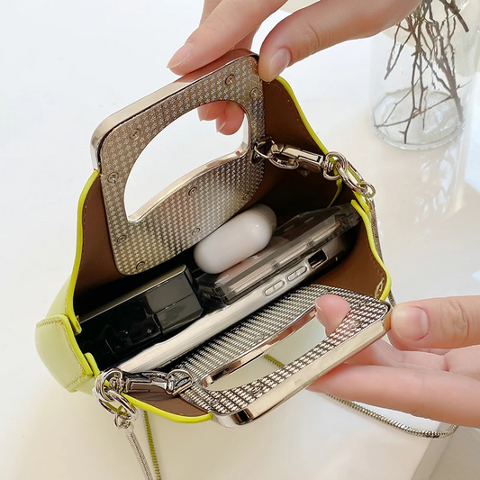 Luxury Metallic Crossbody Clutch