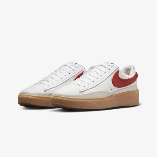 Nike | BLAZER PHANTOM LOW { WHITE/DRAGON RED-SUMMIT WHITE-GUM YELLOW
