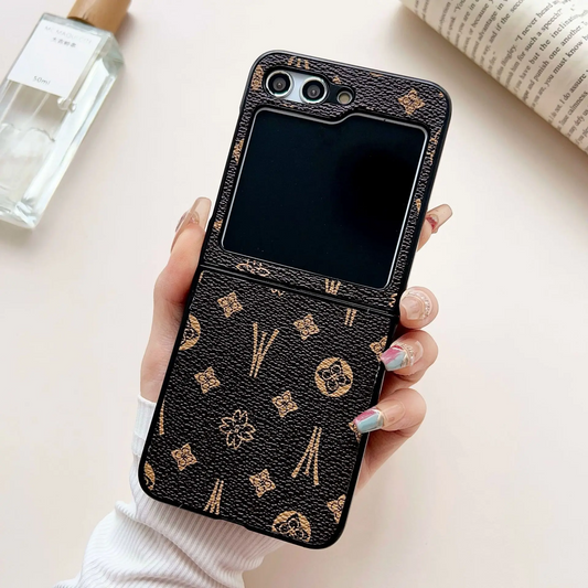 Galaxy Z Flip6 Bracelet Fold Luxe Leather Case