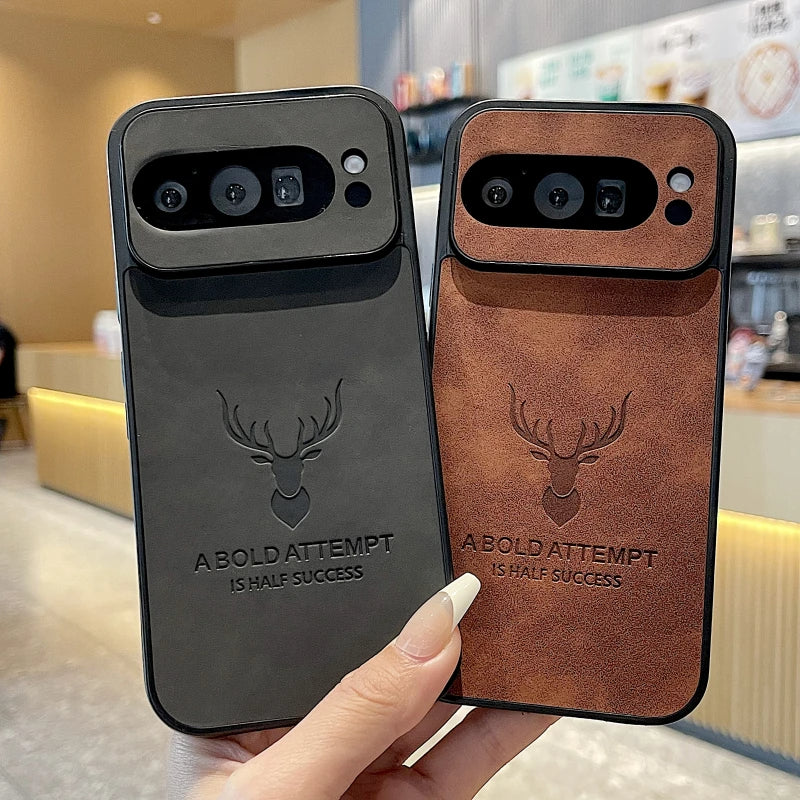 Deer Embossed Shockproof PU Leather Case - Google