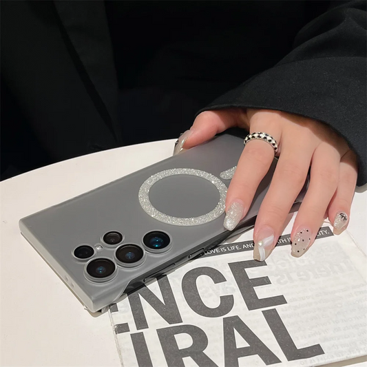 Glitter Magsafe Borderless Matte Case - Samsung