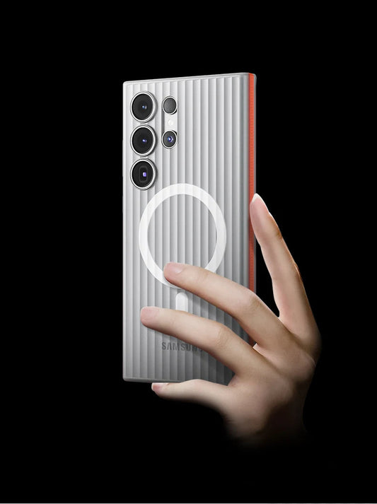 Crystal Frost Anti-Slip Stripes Case-Samsung