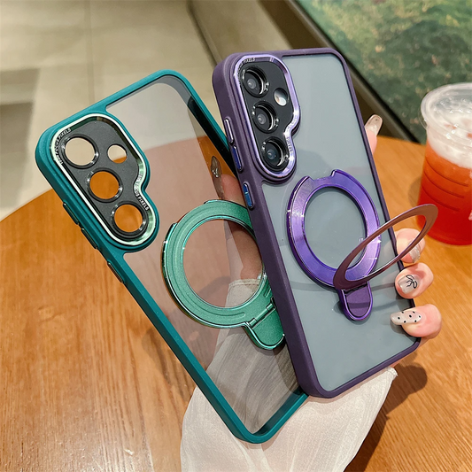Clear Magnetic Ring Stand Case - Samsung