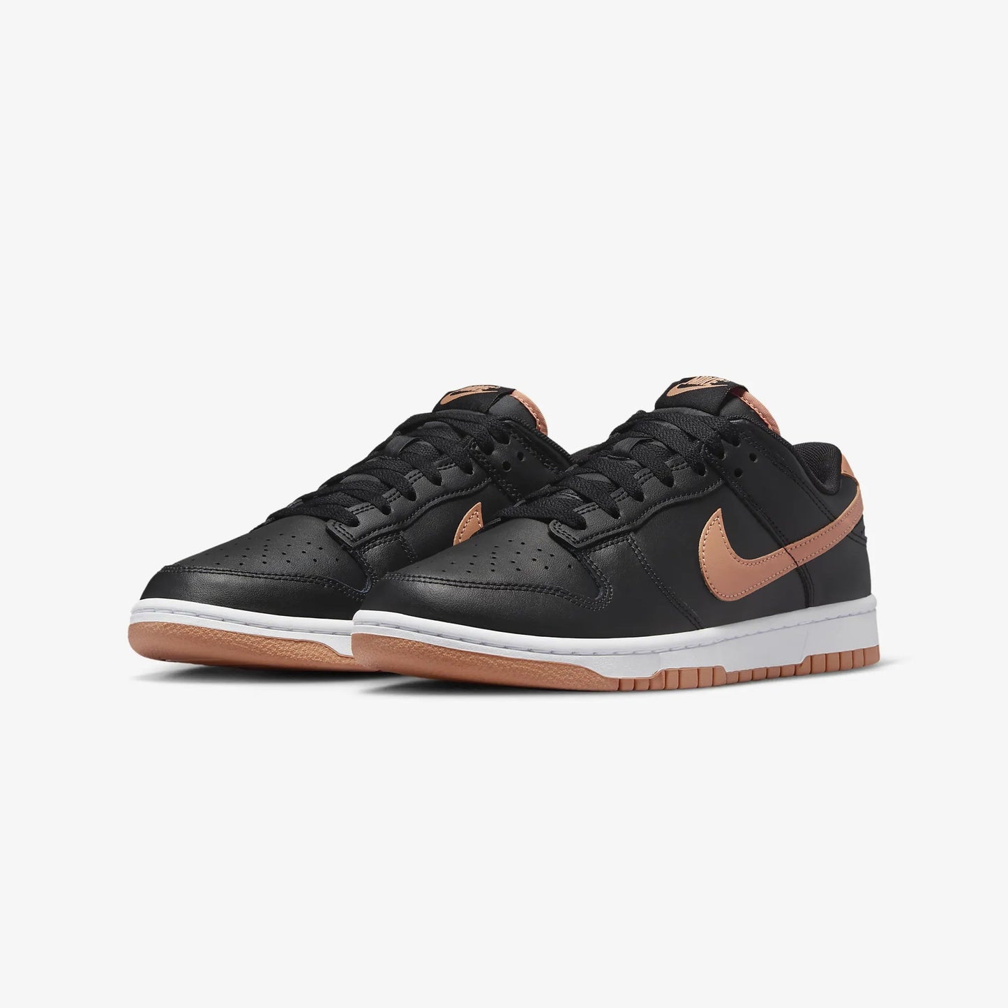 Nike | DUNK LOW RETRO { BLACK/AMBER BROWN-BLACK-WHITE